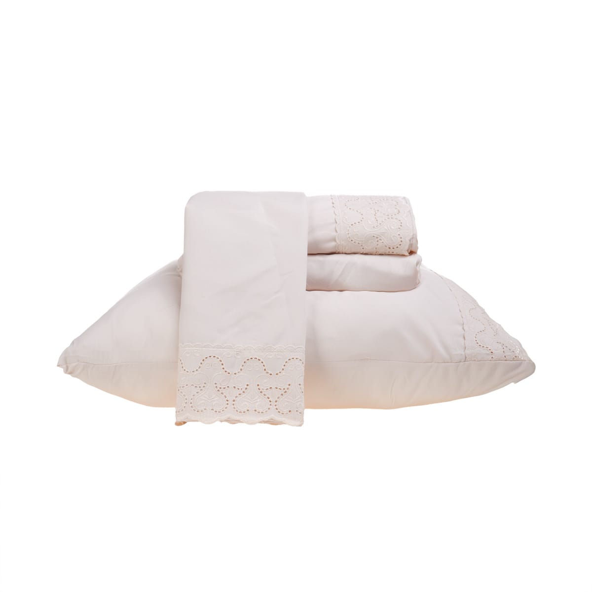Jogo de Lençol 3 e 4 Peças 200 Fios Cama Solteiro Casal Queen King Bordado Inglês Toque Macio Conforto(CINZA NEVOA,KING)