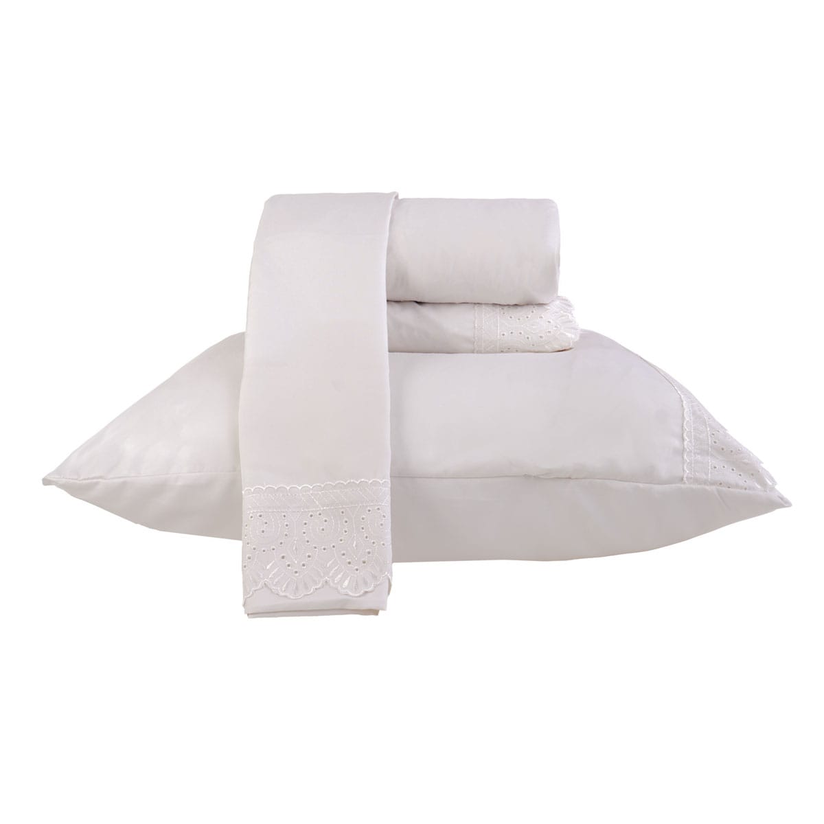 Jogo de Lençol 3 e 4 Peças 200 Fios Cama Solteiro Casal Queen King Bordado Inglês Toque Macio Conforto(CINZA NEVOA,KING)
